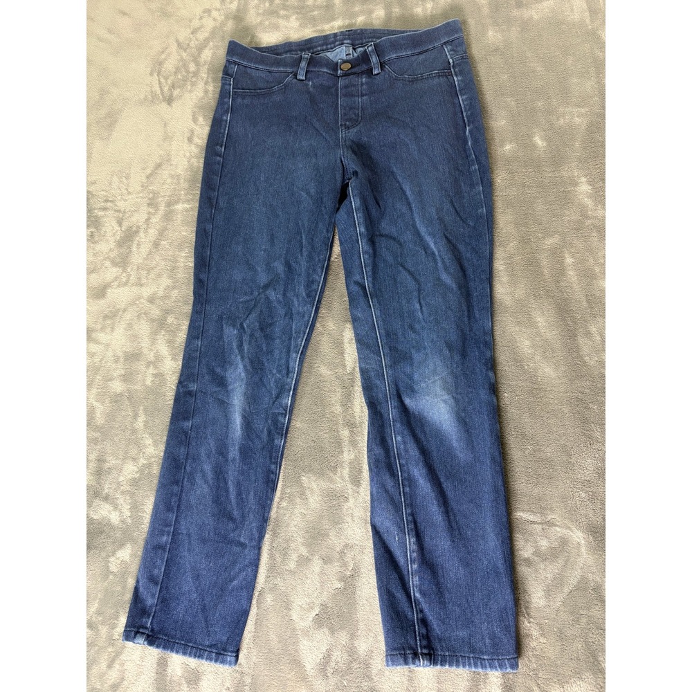 Uniqlo Ultra Stretch Denim Leggings Pants Women S Blue Indigo Jeggings Casual
